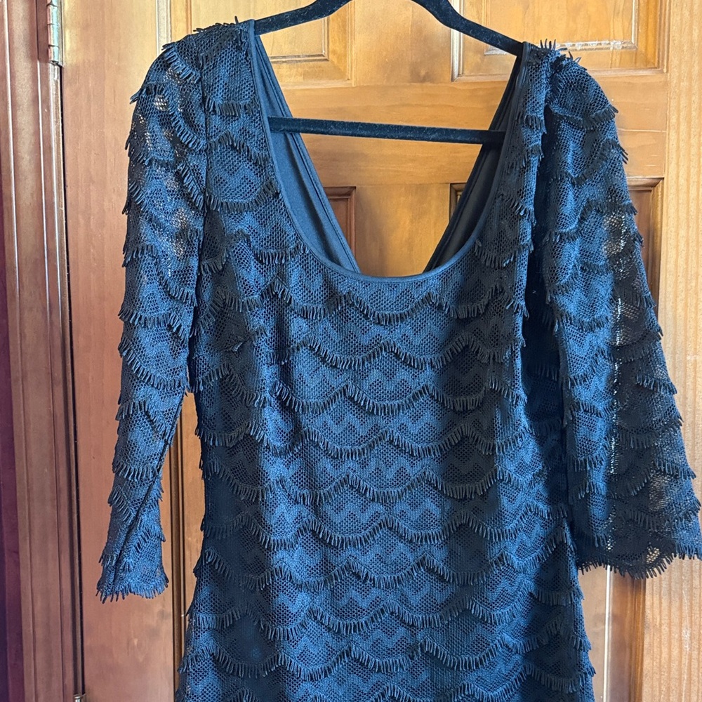 Guess Black Textured Dress